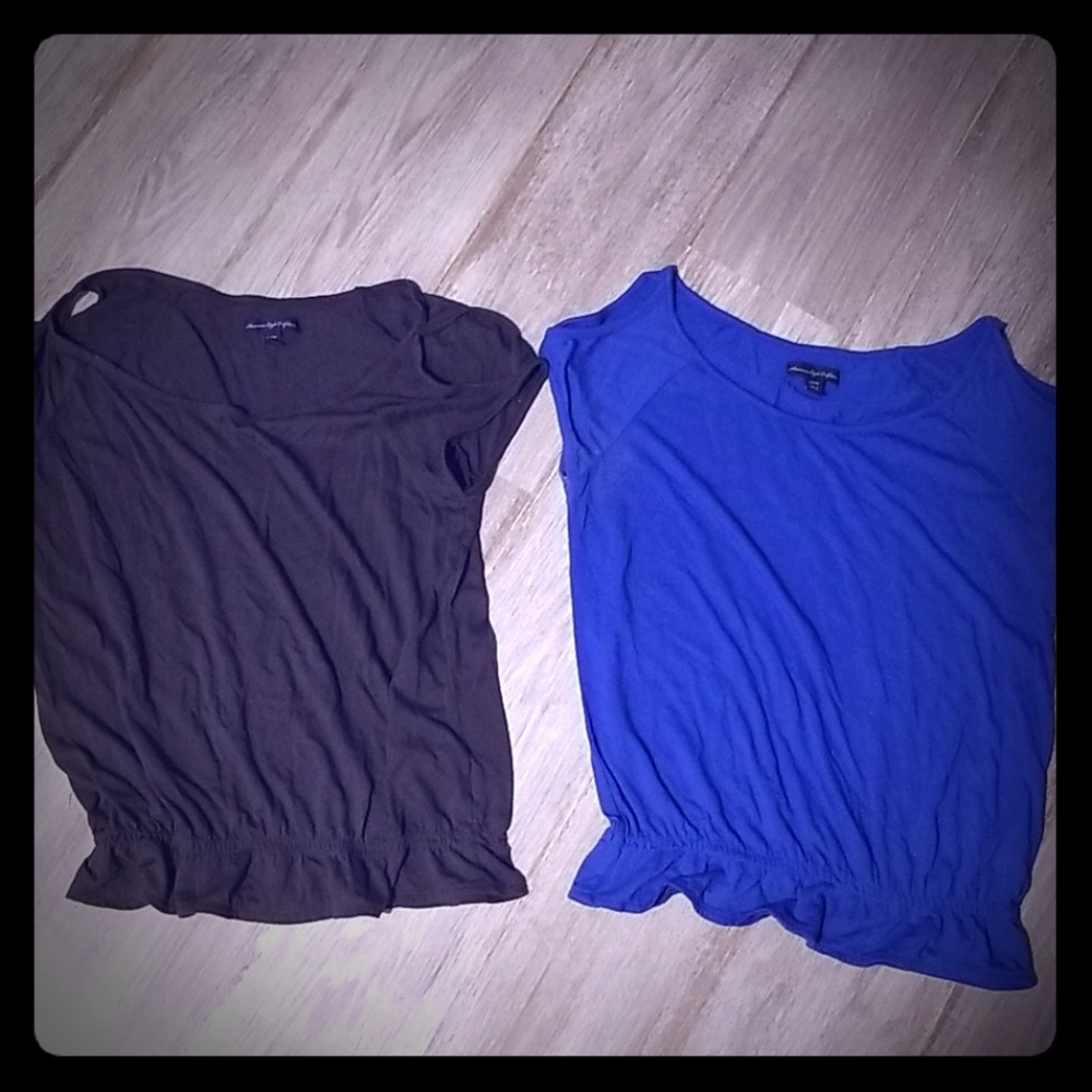 AE cold shoulder tee's $20 for both